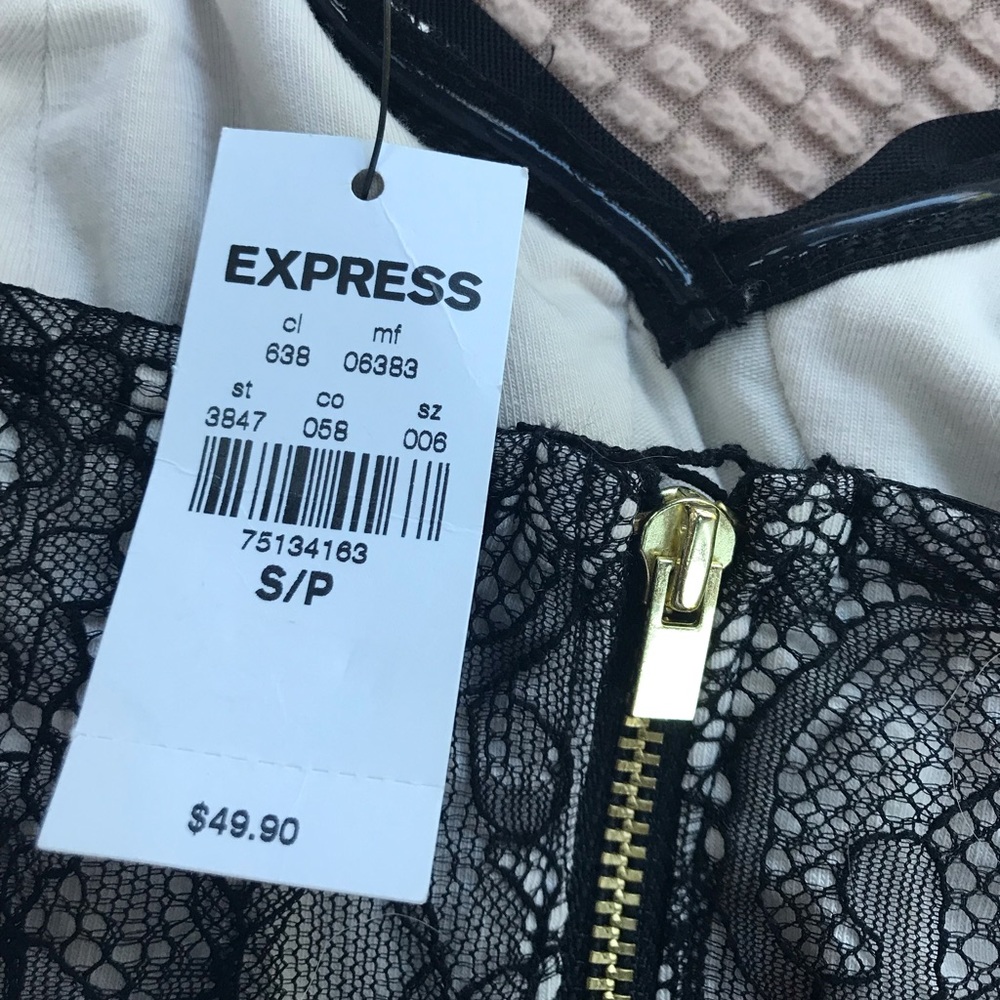 🖤 Express Bustier Lace Corset Crop Top - Picture 3 of 3